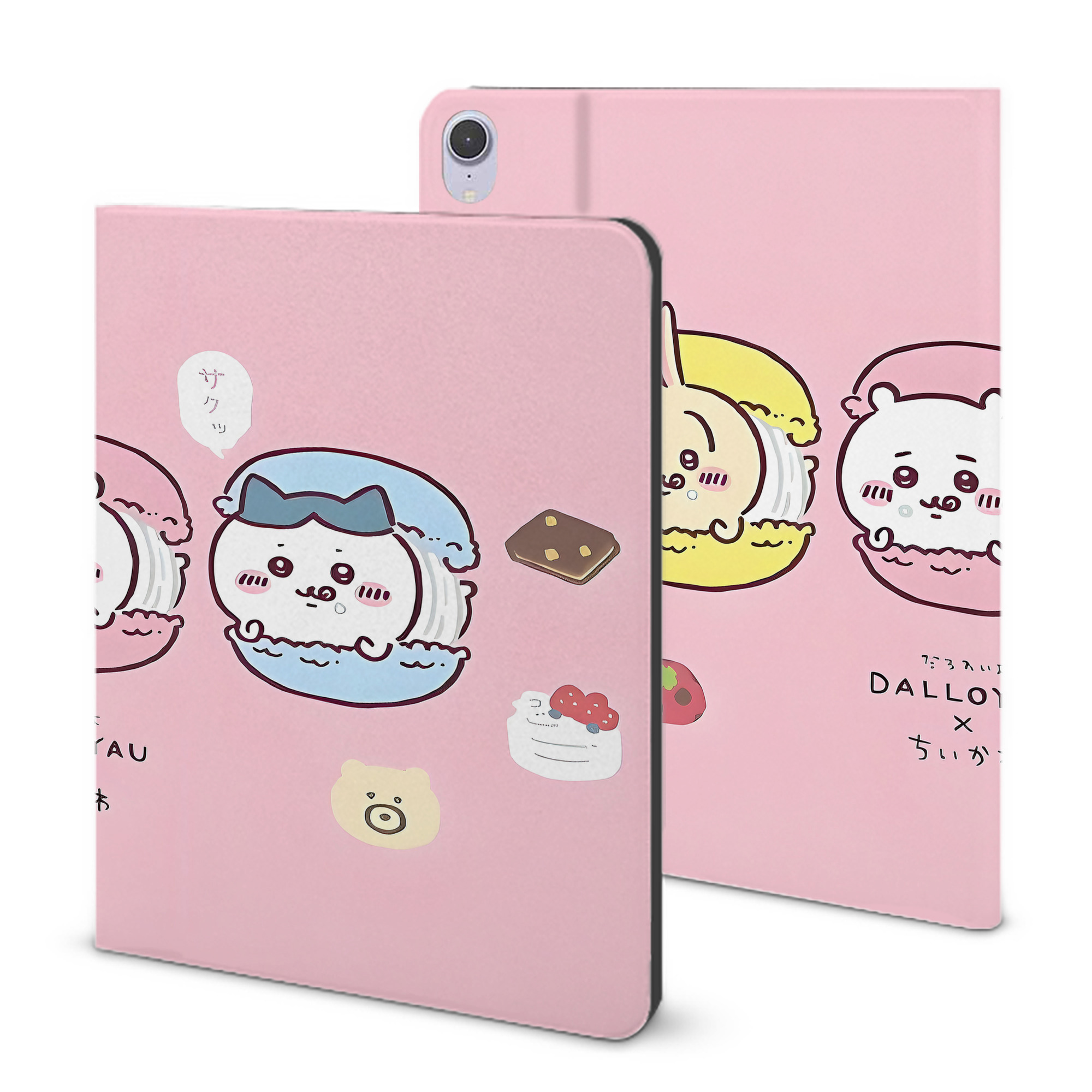 （画像用） ちいかわ Chii-kawa IPad ケース ブック型 PUレザー TPU 耐衝撃 軽量 薄型 ペン収納なし 全面保護 IPad 各モデル対応